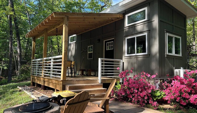 Forest retreat with incredible hiking and biking trail access.