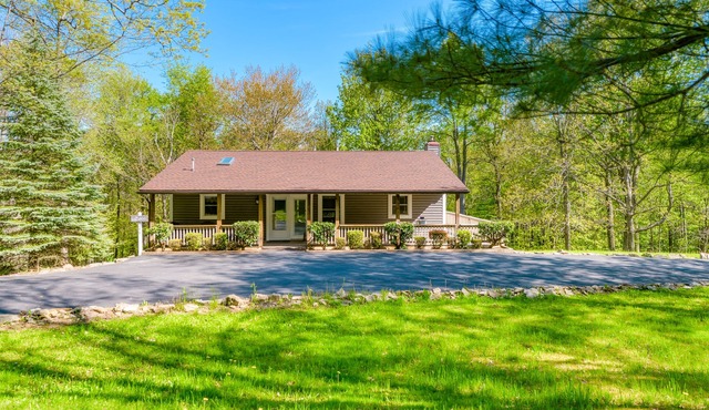Forest View Home with Wrap-Around Deck - Minutes to the Lake & Wisp Resort