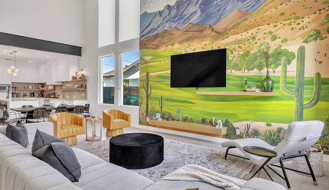 Heated Pool & Spa, Golf Simulator, Billiards