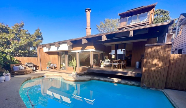 Mid-Century Modern Dream Home with Pool + Art