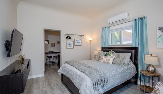 Newly Remodeled Studio Walkable to Downtown, NEW Jacuzzi, Fire Pit, BBQ!