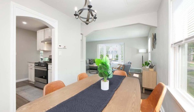 Park-side family retreat with private backyard in University Heights