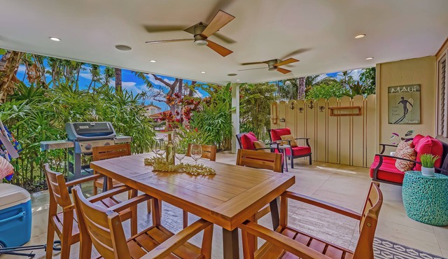 Puamana 167-4. See and hear the ocean 200 feet away! 2 huge 20' x 15' lanais!
