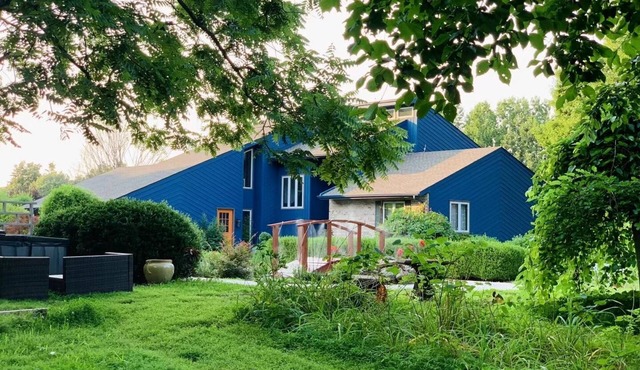 Relax in nature at this peaceful 35 acre hilltop country estate.