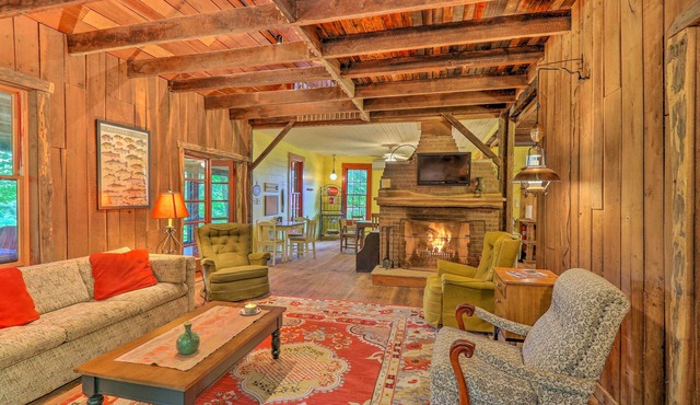 Rustic Cabin in the Woods: 2-Acre Fishing Pond! in Burlington