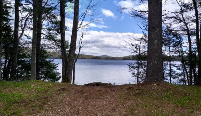 Rustic off grid experience lakefront with beautiful sunrise view of Schoodic Mtn in Franklin