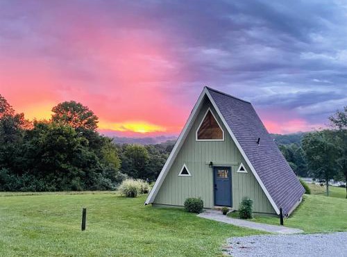 Scenic 2BR A-Frame w Hot Tub & Views