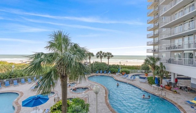 Seawatch Resort South Tower 211 - Ocean Front 1 Bedroom Condo - Pools, Hot Tubs, Lazy River, Fire Pit, Game Room, Restaurant, & Tiki Bar