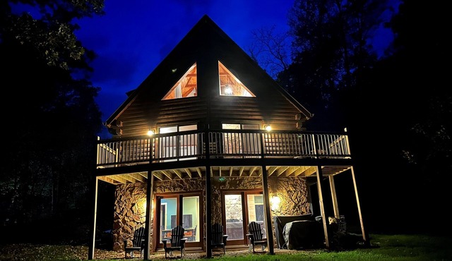 Secluded Cabin w Game Room, Beach, Pool & Lake Access (near Galena)