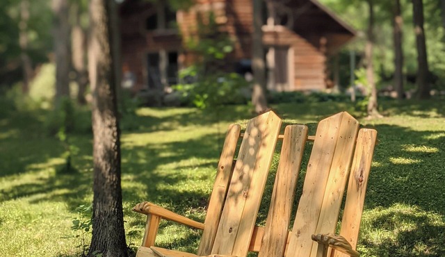 Secluded riverfront magic tucked deep in the woods."