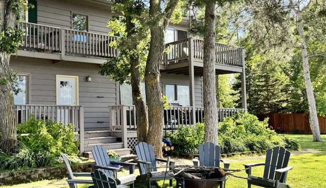 The Point on Gull Lake – Unit 2: 2BR Lakeside w/Patio, Dock & Garage