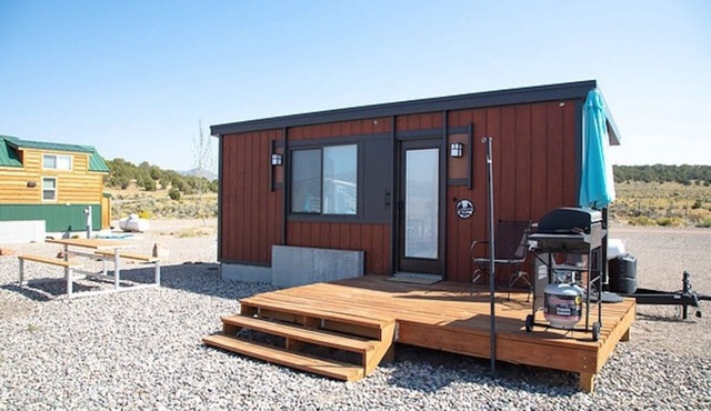 Tiny home with one queen bed and fold out couch all on main floor. Sleeps: 3 in Meeker