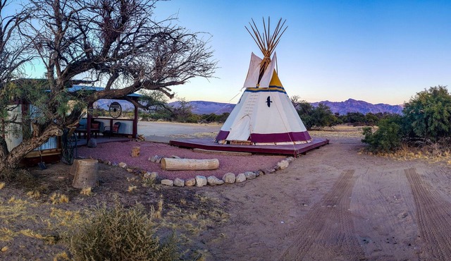 Tipi in the Mojave Desert near Las Vegas/Ravens Nest