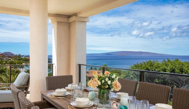 Wailea Beach Villas Oceanfront 3 BR Sleeps 6 Villas Luxury Beachfront Living Complimentary Car with 6 Nights WBV-PH412 by KBM