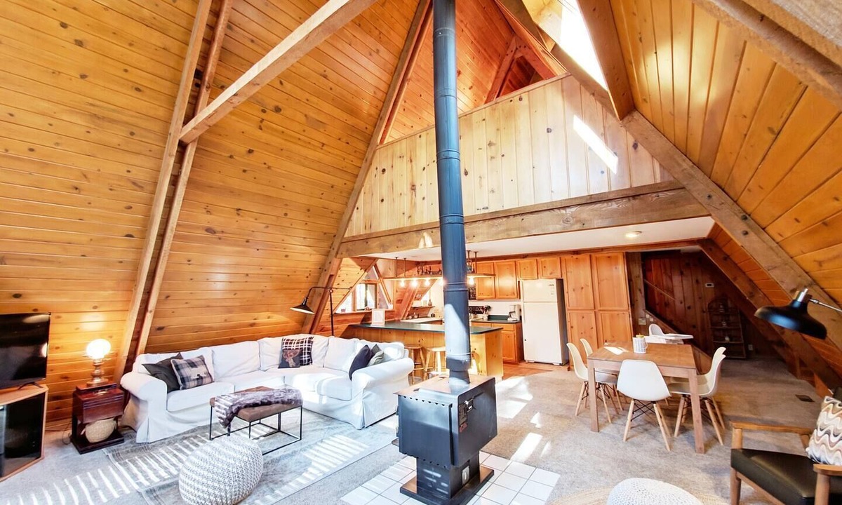 Pinetop Cabin | One of a Kind A-Frame with Cathedral Ceilings in Prestigious Gated Country Club