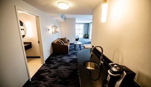 Room, 1 King Bed with Sofa bed, Hearing Accessible