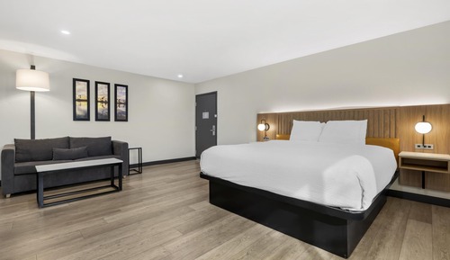 Standard Room, 1 King Bed, Non Smoking, Corner (with Single Sofabed;Larger Room)