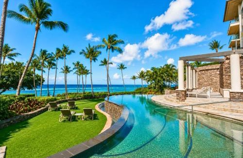 Montage Kapalua Bay Apartment | The Resort at Kapalua Bay Ocean View 3 BR Sleeps 10 Luxury Resort Living Complimentary Car with 6 Nights MON-1303 by KBM